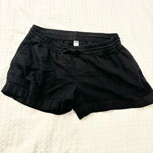Old Navy black linen shorts